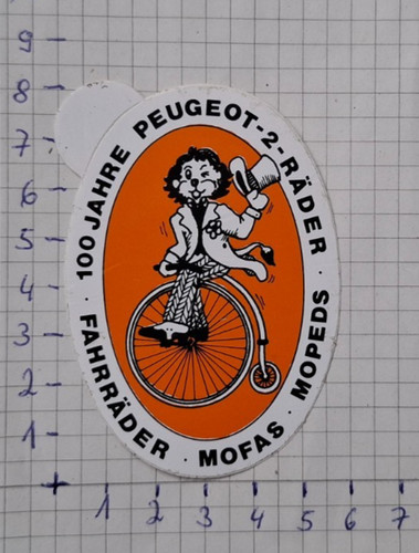 Aufkleber 100 jahre - "100,