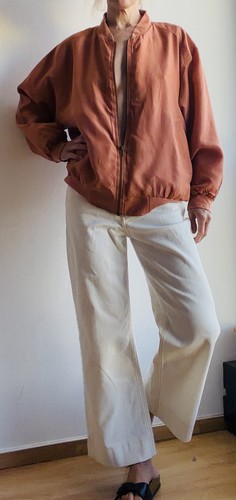 Vintage seidenjacke bomber - seidenjacke,