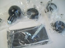 Knopf Knauf schwarz Rosetten Garnitur Hewi Tür Nylon 8 UNVOLLSTÄNDIG Ersatzteil