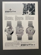 Zenith Chronometer Captain De Luxe 1968 Vintage Watch Ad Werbung Reklame V3