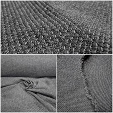 Möbelstoff Polsterstoff Bezug Strukturstoff Web Stoff Grau Meliert Zweiseitig