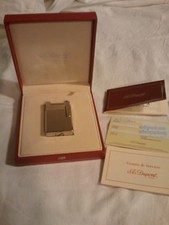 St Dupont Feuerzeug lighter briquet - Urban line palladium brushed OVP Papiere