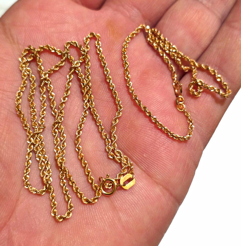 Echtes rosegold halskette - echtes,