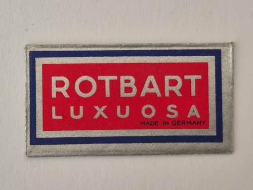 Alte rasierklinge rotbart - alte,