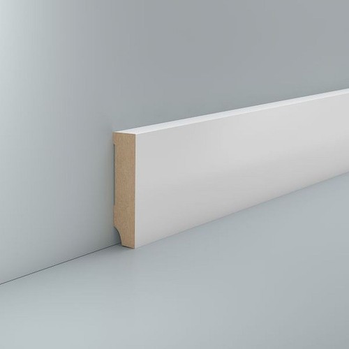 Mdf sockelleiste weiß 70 - weiß,