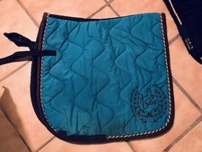 Eskadron Schabracke Pony Cob Petrol mit braun-Gold Einfassung und Stickerei 