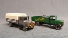 2x Roskopf Nostalgie H0 LKW Mercedes Kohlewagen 1007 + Reichsbahndirektion 1011