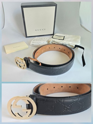 Gucci signature ledergürtel - signature,