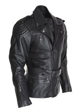 Herren Biker Jacke Lederjacke