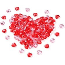 500 Herz Deko Kristalle