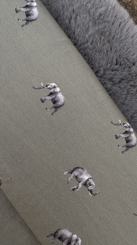Baumwolljersey grün - 🐘💚,