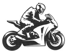 Motorcycle sticker 1x