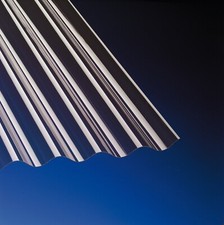 PVC Wellplatten Profilplatten | 1,1 mm | Sinus 76/18 | Bronce