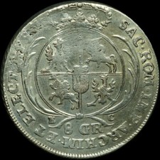 SACHSEN-POLEN: 8 Groschen 1753