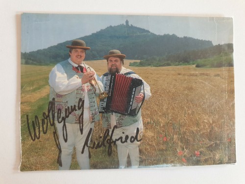 Autogrammkarte die wildecker - autogrammkarte,