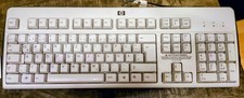 USB Tastatur Keyboard HP  Grau