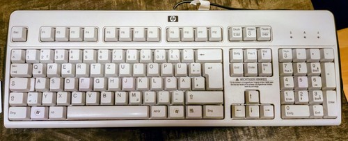 Usb tastatur keyboard grau - keyboard, hp