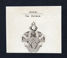 ca. 1820 Oertzen Wappen Adel