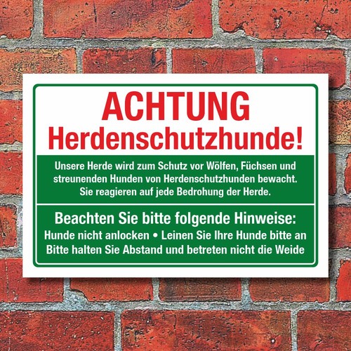 Schild herdenschutzhund hunde - schild,