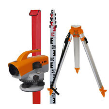 Nedo Nivellier Set Z32 Nivelliergerät + 5m Nivellierlatte + Aluminium Stativ Alu