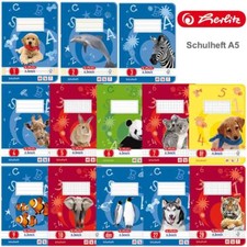 Herlitz Schulheft A5 Lineatur 1 2 3 4 5 6 7 8F 9 10 DM Motiv Heft 1. - 4. Klasse