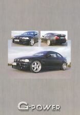 BMW G-POWER Tuning 3er E46 Z3 Coupe 5er E39 Prospekt Brochure AS