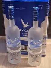 2 x GREY GOOSE Superpremium-Vodka aus Frankreich, 40% Vol., 1L/1000 ml