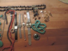 @@ 26 teiliges Schmuck Konvolut mit Dugena Taschenuhr 585 Gold 14 Karat @@