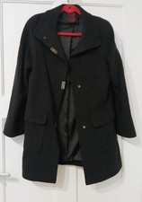 GIL BRET Kurzmantel Jacke anthrazit dunkelgrau Schurwolle Kaschmir Gr. 38