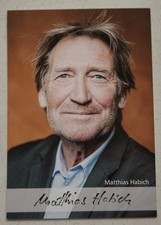 Matthias Habich schöne Original Autogramm Karte signiert Film Schauspieler rar