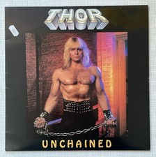 THOR UNCHAINED VINYL LP 1984 MINT! (80s metal manowar hammerfall accept edguy)