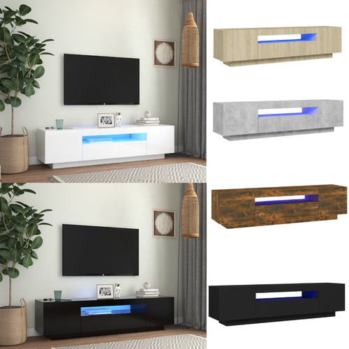 Schrank mit led leuchten - tv,