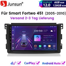 6+128G Android12 Carplay V1PRO Für Smart Fortwo 451 2005-2010 Autoradio GPS NAVI