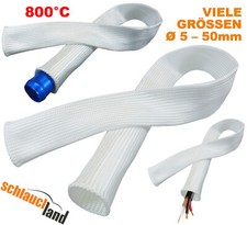FITEX HITZESCHUTZ SCHLAUCH Mantel Kabel Leitung Fiberglas Isolierschlauch KFZ