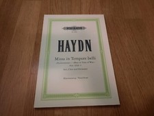 Haydn Missa in Tempore belli Paukenmesse Klavierauszug Vocal Score Edition Peter