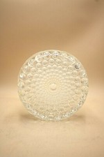 Beyer&Co Neustadt Glas Scheibenvase Tauperle 60er 70er Jahre H 14 cm Bubbleglas