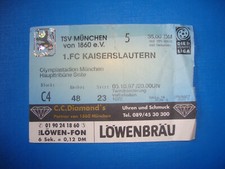 Ticket 1860 münchen 1 - 97/98,