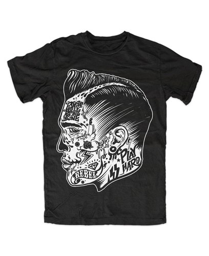 Tattooed psychobilly shirt - tattooed,