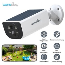 Wansview 2K Solar KAMERA FUNK WLAN WIFI Camera AUßEN ÜBERWACHUNGSKAMERA DHL 3MP