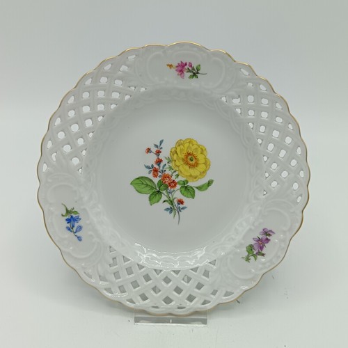 Meissen durchbruchteller bunte - meissen,