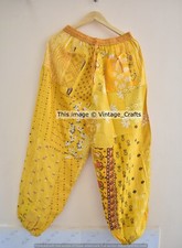 Gelbe patchwork haremshose - gelbe,