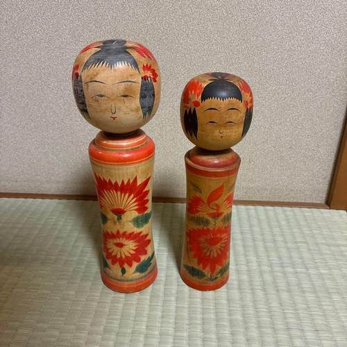 Japanische kokeshi puppe 2er - japanische,