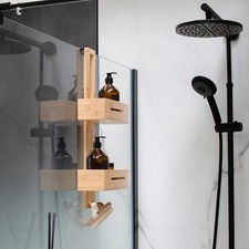 Duschablage bambus duschkorb - bambus,