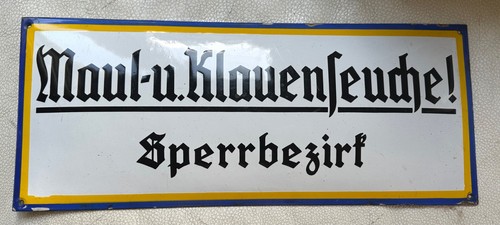Original emaille schild - original,