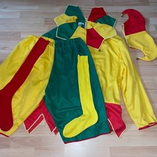 4 tg Harlekin Kostüm Gr.64 Narrenkostüm Clownkostüm Clown Narr TOP Bunt Karneval