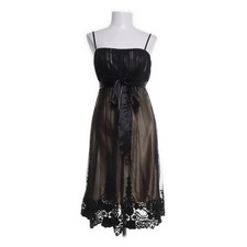 Unique, Kleid, Größe: 38, Schwarz/Beige, Acetat/Nylon/Polyester, Damen #nKF