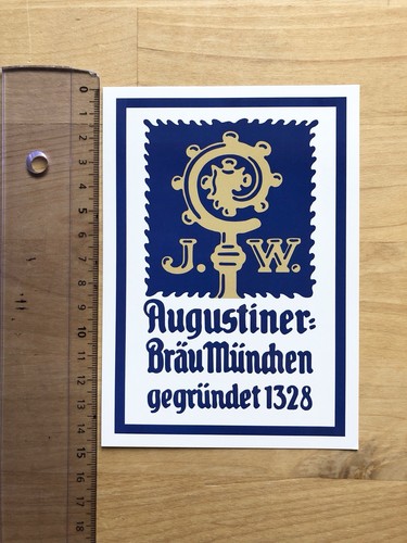 Aufkleber augustiner bräu - aufkleber,