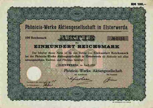 Phönicia werke 1929 - phönicia,