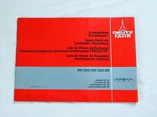 Deutz FAHR KH 300 , KH 300 DN Kreiselheuer  Ersatzteilliste , Heuwender