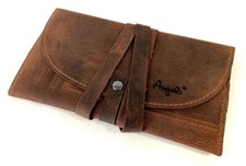 Tabaktasche Angelo Leder Vintage, Tabakbeutel Drehertasche Ziegenleder Lederband